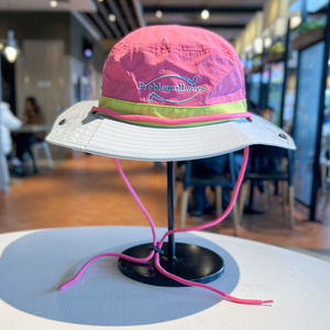 Sombrero de pescador con bloques de color de nuevo estilo para unisex, para verano, actividades al aire libre, de ala ancha, de secado rápido, con protección solar, para montañismo. - Product Image 6