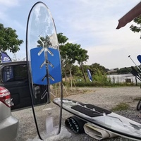Nouvelle planche de paddle transparente en polycarbonate (SUP) pour le surf, le paddle et la dérive