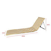 Chaise de plage imperméable de haute qualité, tissu moderne, chaise de plage pliable pour pique-nique en plein air avec dossier