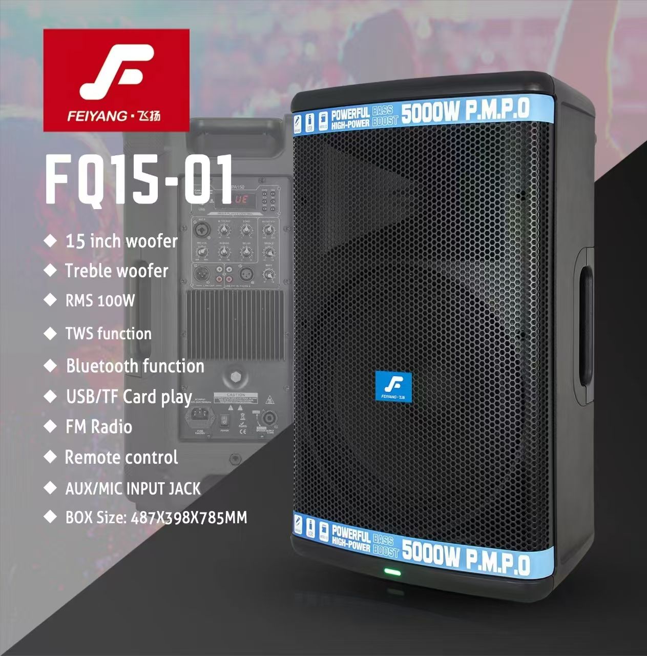 Function Sound System Powerful 70W Wireless Speaker