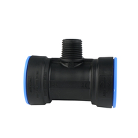 Raccord de tuyau en plastique Barbed Tail1/8 "1/4" 1/2 "BSP Adaptateur à filetage mâle Connecteur Pagode Joint Couplage Raccords de tuyau