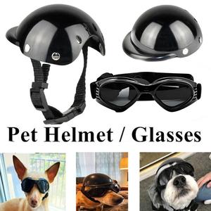 Capacete de segurança para animais de estimação, capacete de plástico com óculos de sol, chapéu para cachorro, animais de estimação, moda legal - Product Image 4