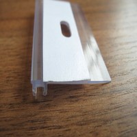 Porte-étiquette de prix de supermarché extrudé en plastique PVC auto-adhésif pour magasin Porte-étiquette de prix pour étagère Porte-billet