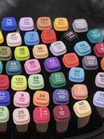 En stockage, Base d'huile d'alcool multicolore, vente populaire, ensemble de stylos marqueurs bon marché avec sac