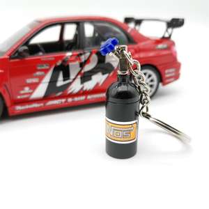 Mini llavero de Metal de óxido <span class=keywords><strong>nitroso</strong></span> creativo, Turbo llavero de botella de nitrógeno, decoración para regalo de promoción - Product Image 2