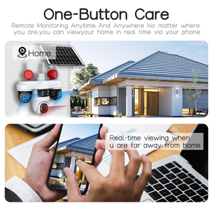 Cámara PTZ Exterior con IA de 6MP y 3 Lentes con Seguimiento Automático, Carga Solar y Conexión Dual WiFi/4G, Almacenamiento en la Nube/SD - Product Image 3