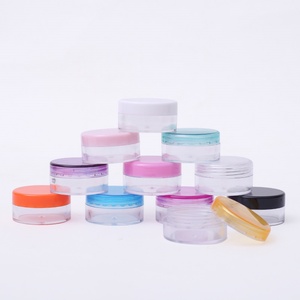 Petit pot cosmétique vide en plastique transparent ou noir ou rose de 15 ml, 5 g, 15 g, 20 g pour échantillons de soins de la peau et crèmes - Product Image 4
