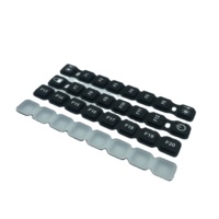 Clavier mécanique personnalisé YUESHEN F13 F20, touches ABS noires transparentes, touches macro, touches multimédias, usinage CNC