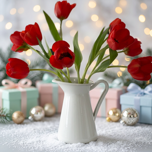 Vase à fleurs moderne en acier inoxydable SUS304 fait main, centre de table pour la maison ou un anniversaire - Product Image 5