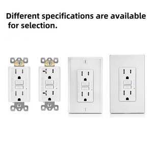 YQ GFCI 15A <strong>Double</strong> US Standard <strong>Socket</strong> Outlet AC 125V TR Self-testing Safety Outlet USA <strong>Socket</strong> Outlets For Outdoor - Product Image 2