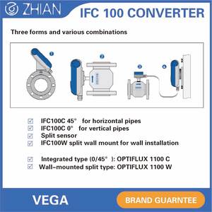 เครื่องวัดอัตราการไหล KROHNE เซ็นเซอร์วัดการไหล DN50 50 มม. 2 นิ้ว OPTIFLUX 1100 เครื่องวัดการไหลแบบแม่เหล็ก - Product Image 3