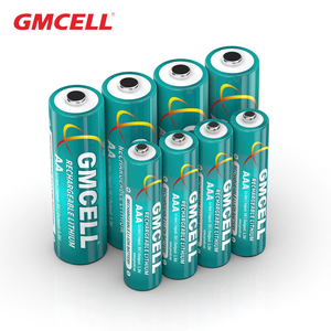 Chargeur de batterie intelligent GMCELL à 8 emplacements avec étui de rangement, piles rechargeables au lithium AA AAA 1,5 V incluses - Product Image 1