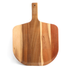 Acacia Wood Cheese <b>Tray</b> Solid Wood <b>Large</b> Pizza Serving <b>Tray</b> With Handle Residential Use 1.5Cm Thickness Irregular Shape - Product Image 1