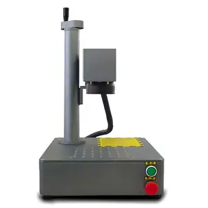 20W, 30W Mini Portable Desktop Metal Plastic Code Sign Fiber Laser Marking Machine Stainless Steel