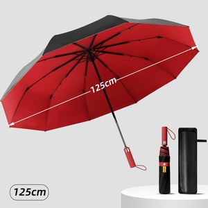 Parapluie professionnel pliable en 3 sections, logo personnalisé, extra large, robuste, résistant <span class=keywords><strong>au</strong></span> <span class=keywords><strong>vent</strong></span>, vente en gros, idéal pour les cadeaux d'entreprise - Product Image 4