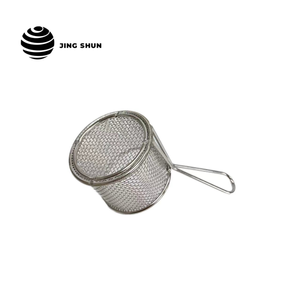 JingShun 2025 Paslanmaz Çelik Elektro-Politlenmiş Çevre Dostu Yüksek Kaliteli Patates Kızartması Sepeti Kancaları Kolay Yıkanabilir Süzgeçler - Product Image 6