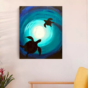 Kit de Pintura por Números <span class=keywords><strong>para</strong></span> Adultos, Imagen de <span class=keywords><strong>Tortuga</strong></span> Marina con Números, Animales, Regalo DIY <span class=keywords><strong>para</strong></span> Decoración de Pared del Hogar, 40x50cm/16x20 pulgadas - Product Image 6