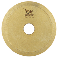 Disque abrasif diamanté continu humide OEM 150 mm pour rainures murales, jointoiement, oxyde d'aluminium, céramique, acier, acier inoxydable, pour meuleuse