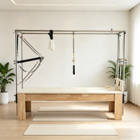 Maßgefertigte Fortgeschrittene Eichenholz Pilates Cadillac Tower Maschine Komplettset Fitnessgeräte für Yoga-Studios und Heimgymnastik