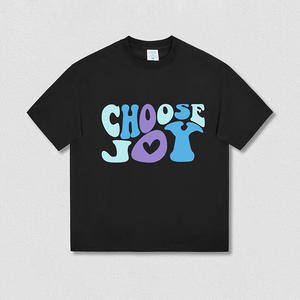 T-shirt pour homme surdimensionné à épaules tombantes en coton 300 g/m² avec impression personnalisée - Product Image 3