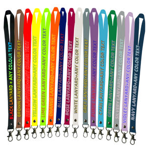 Cordon de sécurité détachable en polyester imprimé par sublimation, promotionnel et économique, avec chaîne de cou, personnalisable avec logo ou marque tendance - Product Image 1