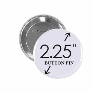 Vente en gros, broches en fer blanc vierge 32mm, Badge de bouton personnalisé, Badge de bouton rond en étain