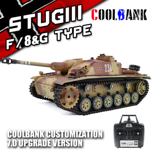 COOLBANK Edición de Coleccionista 1:16 <span class=keywords><strong>StuG</strong></span> III Ausf.F8 Tanque RC Modificado Personalizado con Radio de 2.4Ghz, Tanque Alemán de la Segunda Guerra Mundial para Aficionados Avanzados - Product Image 2
