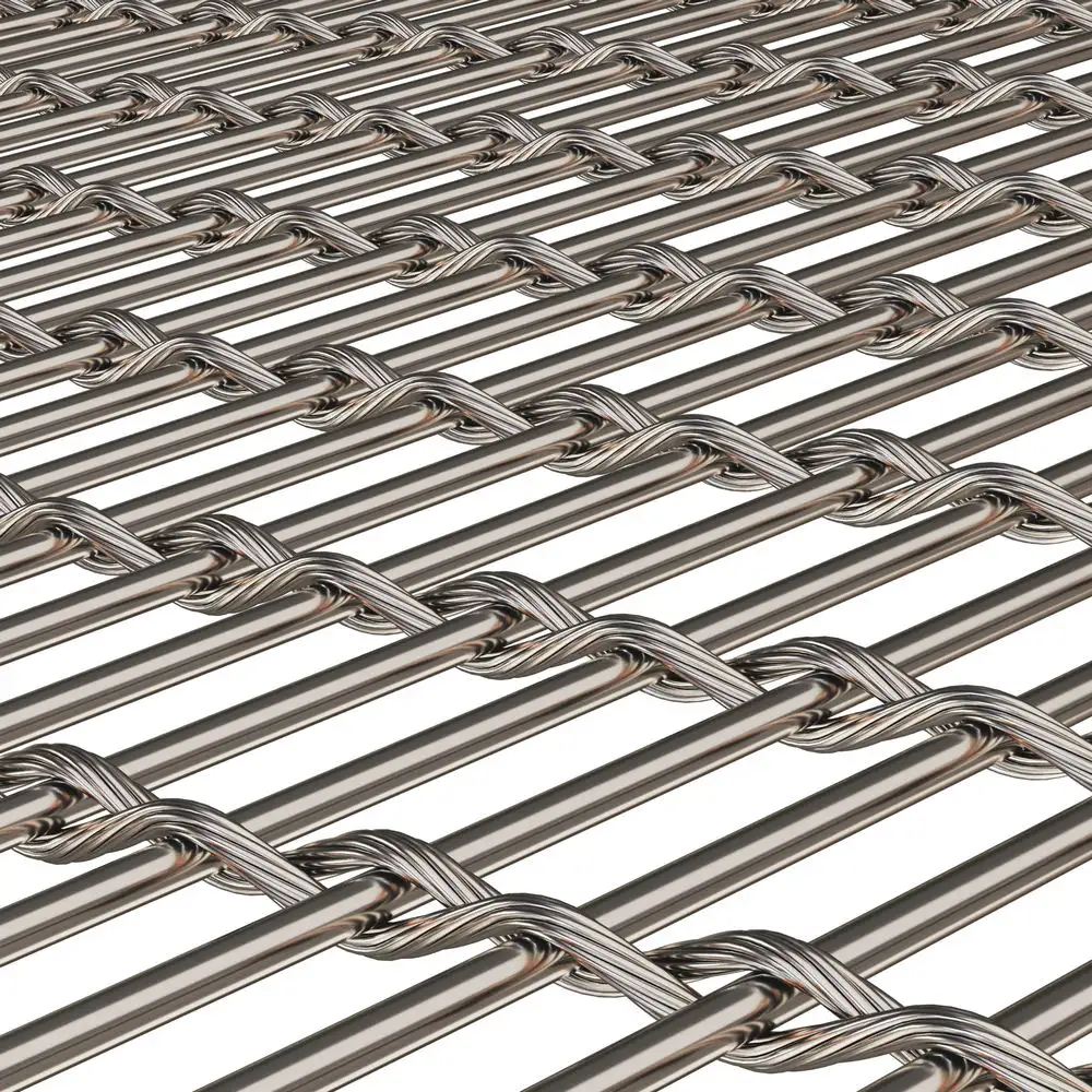 Yüksek kaliteli paslanmaz çelik Metal bölme çelik halat örgü tel halat örgü yapı malzemesi Metal örgü