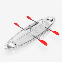 Kayak Transparente POLYGAO de Policarbonato Cristalino - Canoa Transparente para Recorridos Acuáticos Panorámicos, Fotografía y Ocio