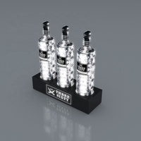 Bouteille de whisky vodka en forme de diamant Glorifier Premium Look Led Lighting Base pour illumination Bottle Stand Display