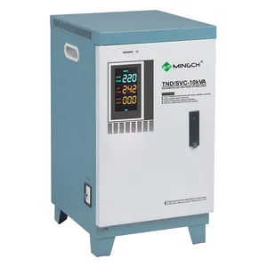 Einphasen-Servomotor AVR 6000VA Automatischer 5000W 6000W Spannungsregler-Stabilisator 220V 6KW Für Ofen computer