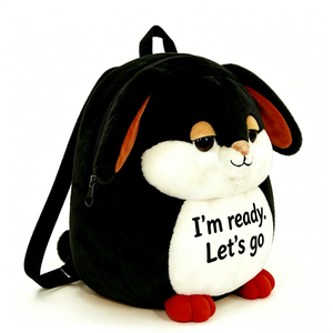 Custom Bunny Plush <b>Backpack</b> for Kids & <b>Toddlers</b> Cute Animal Design PP Cotton Filling 51-99cm Height Unisex Party Use - Product Image 1