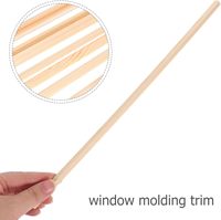 Molduras Triangulares Decorativas de Madera de Pino Modernas para Marcos de Ventana, Tiras Decorativas para Modelismo, Fácil Instalación