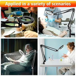 Lampe de sol LED réglable loupe 5X pour salon de beauté extension de cils tatouage soins de la peau outil essentiel de l'esthéticienne - Product Image 6