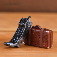 Maison de poupée artisanale 3D rétro avec modèle d'objets anciens nostalgiques, artisanat en résine, micro-paysages, ornements miniatures, accessoires de décoration