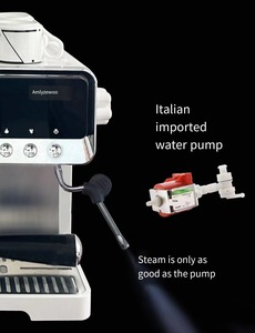 Cafetera Semiautomática, Bomba LUKA Importada, Sistema de Calentamiento, Presión de 20 Bares, Tanque de Agua de 1.8L, Máquina de Espresso, Caffettiera - Product Image 2