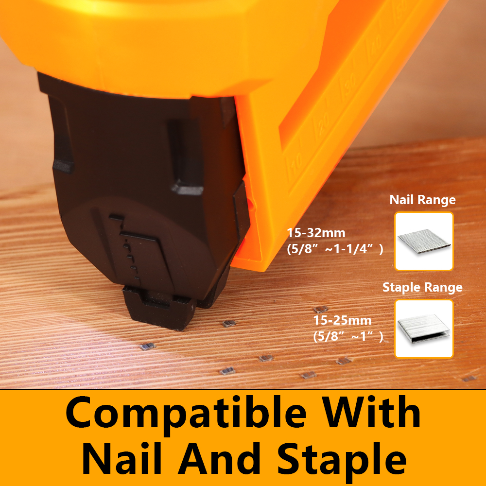 Рабочее место по индивидуальному заказу 2-в-1 беспроводной гвоздезабивной пистолет степлер 18 калибра древесные пеллеты отделка сайдинг Pin 20V батарея гвоздя ружье