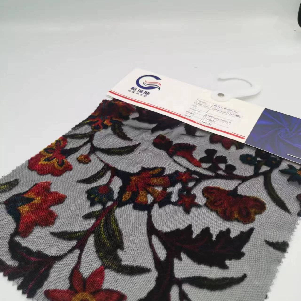 FACTORY DIRECT SALE Many Different Designs NYLON RAYON Print Velvet Fabric BURN OUT for Women's Wear