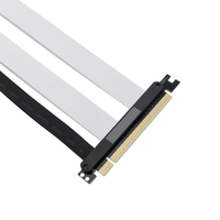 Carte Riser PCIE 5.0 X16 Personnalisable Gen 5 Express pour Châssis, Carte Graphique Flexible 180 Degrés 20cm Couleur Blanche, En Stock, 100% Testée