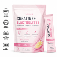 Complément en poudre instantané et portable de créatine monohydrate et d'électrolytes pour la performance sportive, l'entraînement en salle de sport et la récupération