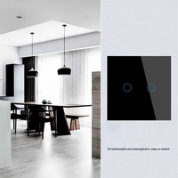 Interrupteur mural de sécurité de type 86 UE, sans fil sous tension, 10A 240V, panneau d'interrupteur électrique en ABS thermoplastique, norme UE