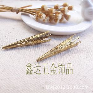 อุปกรณ์ทำผมโบราณแบบซินด้า วัสดุทำมือ DIY: ถาดดอกไม้ทรง<span class=keywords><strong>ก</strong></span>รวยทองเหลือง, ปิ่นปั<span class=keywords><strong>ก</strong></span>ผม, ลู<span class=keywords><strong>ก</strong></span>ปัดยาวปลายแหลม - Product Image 3