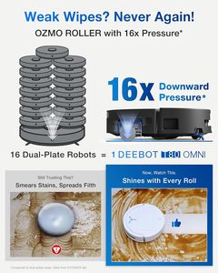 Para el Robot Aspirador y Mopa ECOVACS DEEBOT T80 Omni, Limpieza Profunda TruEdge, 18,000 Pa de Succión y ZeroTangle 3.0 para Mascotas y Alfombras - Product Image 3