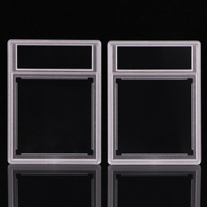 SUNSHING Simple GPPS Postage Stamp <b>Display</b> <b>Case</b> Holder for Graded Slab Banknote Currency for Clear Transparent - Product Image 2