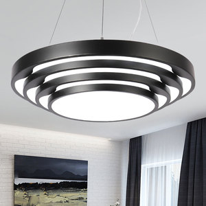 Lustre LED blanc 3500K blanc chaud en acier inoxydable à fixation au plafond, dimmable, protection oculaire, pour salon, corps doré - Product Image 5