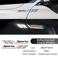 Autocollant de rétroviseur professionnel personnalisé pour voitures de sport Autocollant de logo de voiture étanche