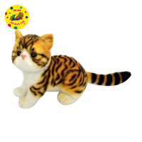 Peluche de gato realista de fábrica, simulación de gatos, animales de peluche