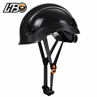 Casque de sécurité industriel pour ouvriers du bâtiment HBC ANSI Z89.1 TYPE1 CLASSE G CE EN397 avec mentonnière, casque léger et robuste