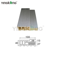 Yingkang chine usine Extrusion D Type 35mm épaisseur WPC panneau et cadre porte montant matière première WPC profils pour la Thaïlande