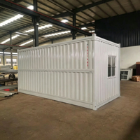 Maison préfabriquée pliable à installation rapide, maison modulaire mobile pour bureau de chantier